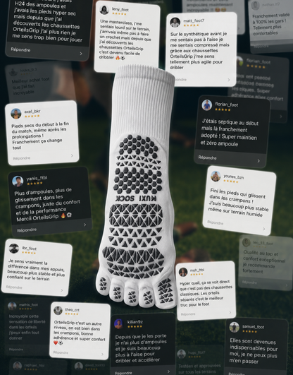 OrteilsGrip - Les chaussettes à orteils séparés